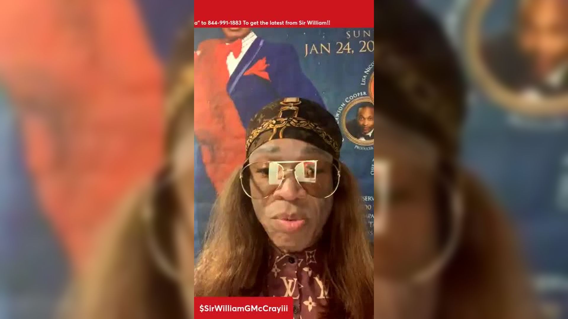 2026-04-22_William G. McCray III_Wednesday Night Live with Sir William� Avril Guillaunes, affair Michael Joyner &  Rashad Br