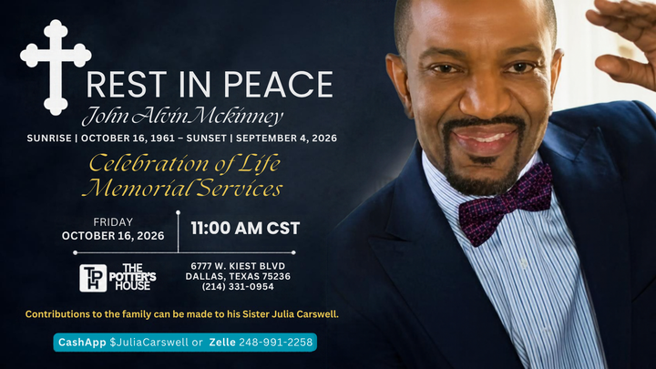 Celebration of Life for Prophet John Mckinney